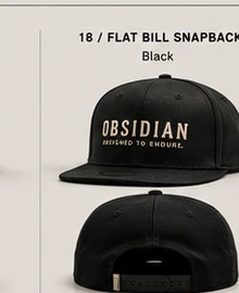 Flat Bill Snapback