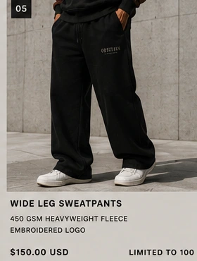 Wide Leg Sweatpants