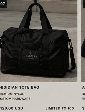 Obsidian Tote Bag